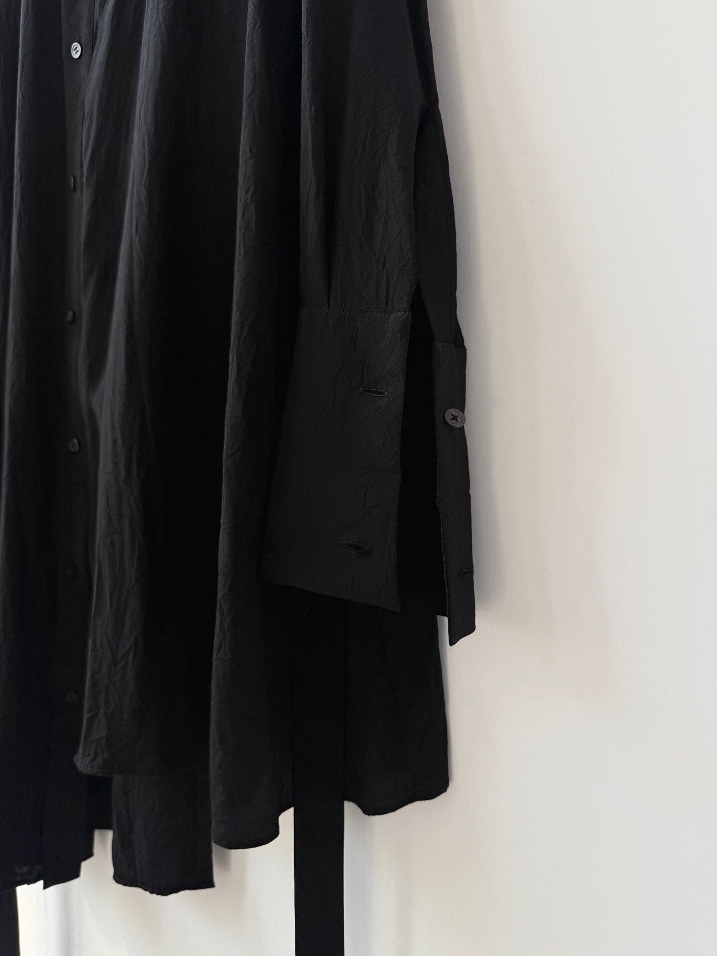 Yohji Yamamoto Yohji Yamamoto Black Asymmetrical Shirt Size M / US 6-8 / IT 42-44 - 7 Thumbnail