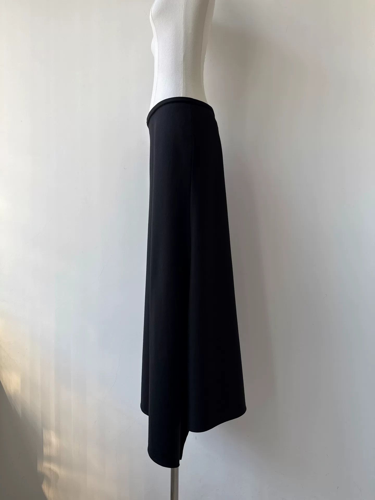 Y's Yohji Yamamoto Wool Maxi Skirt Size 34" / US 12 / IT 48 - 3 Thumbnail