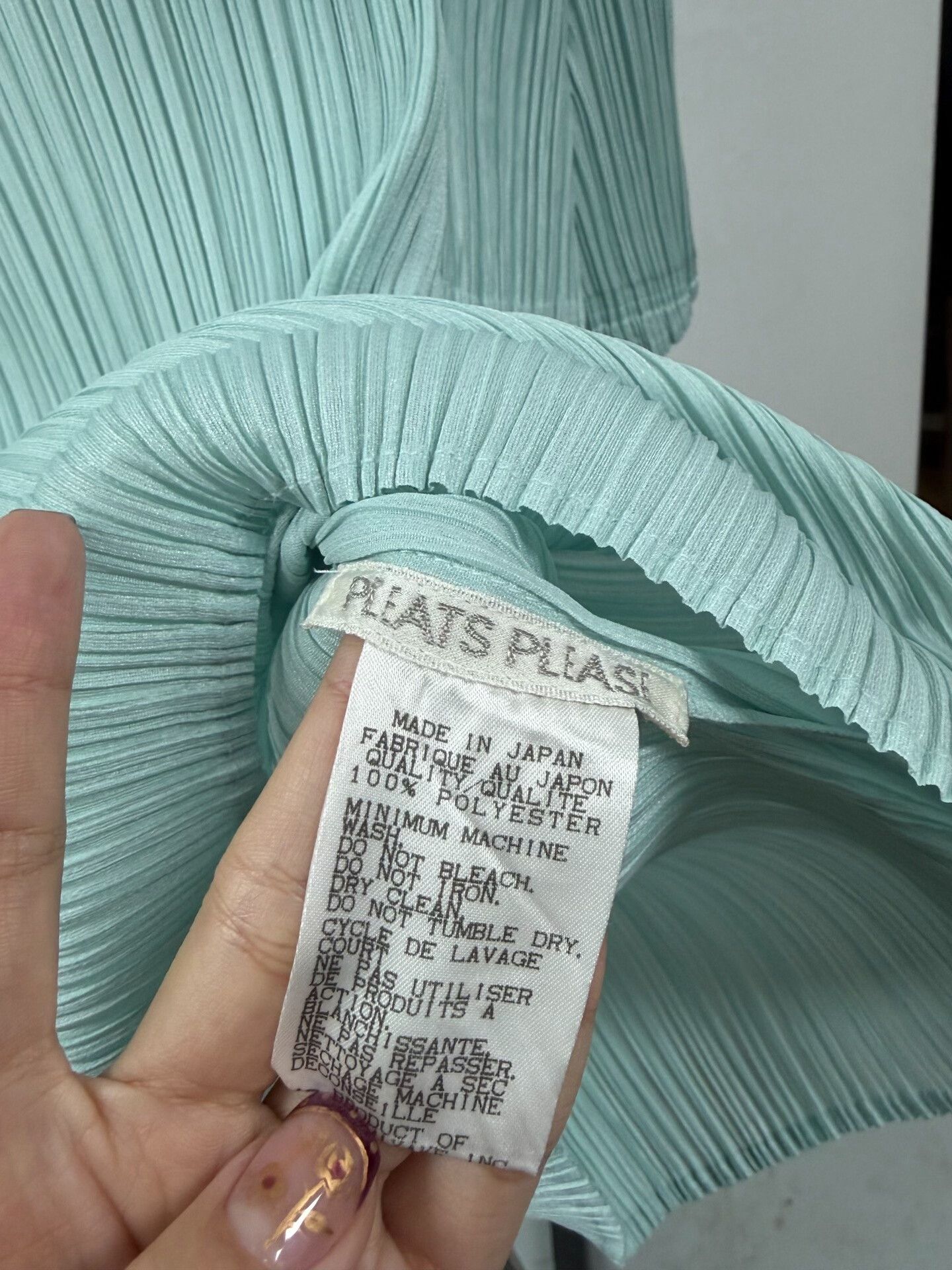 Issey Miyake Pleats Please Issey Miyake Blue Top Size M / US 6-8 / IT 42-44 - 2 Thumbnail