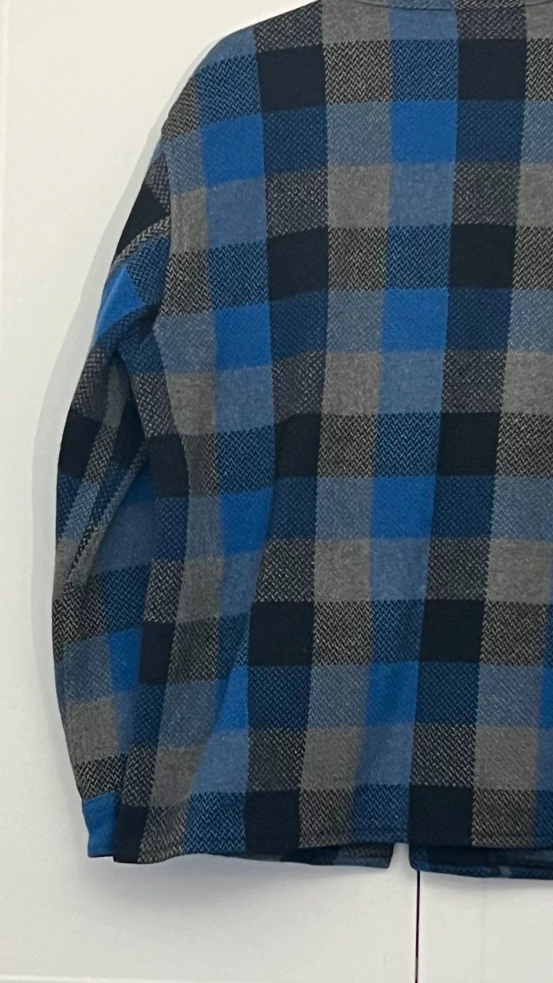 Tenderloin Blue Plaid Wool Coat Size US M / EU 48-50 / 2 - 6 Thumbnail