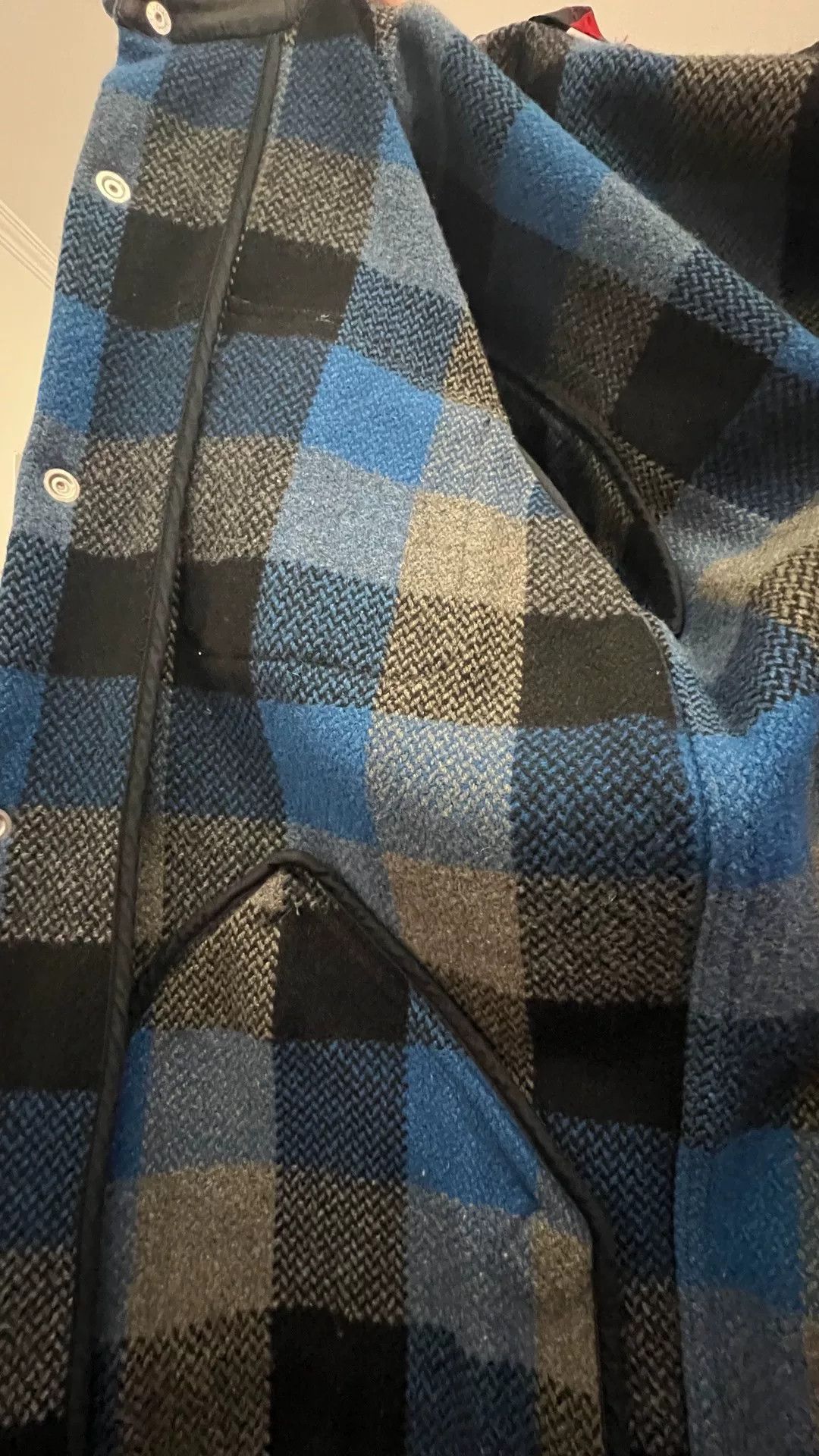 Tenderloin Blue Plaid Wool Coat Size US M / EU 48-50 / 2 - 9 Thumbnail