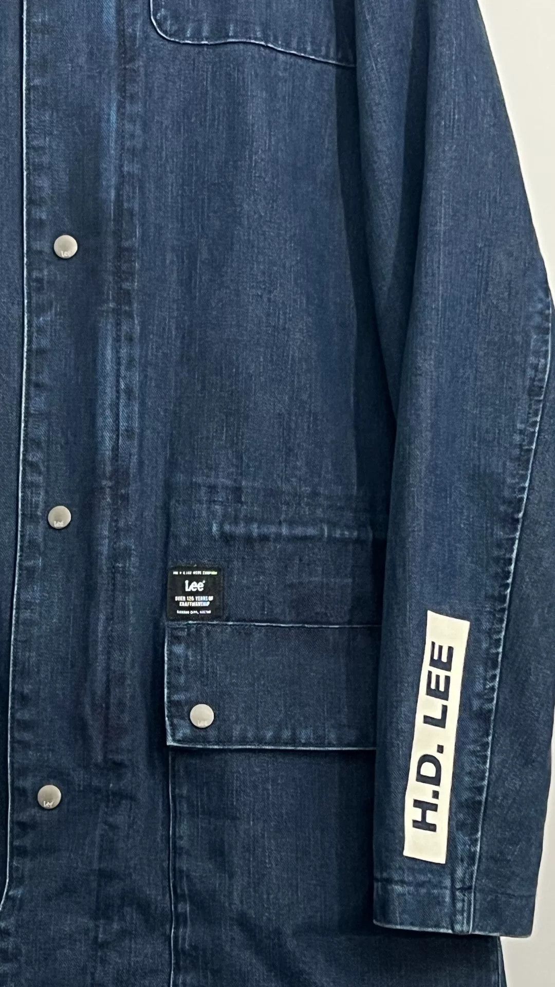 Lee Lee Denim Trench Coat Size US M / EU 48-50 / 2 - 2 Thumbnail