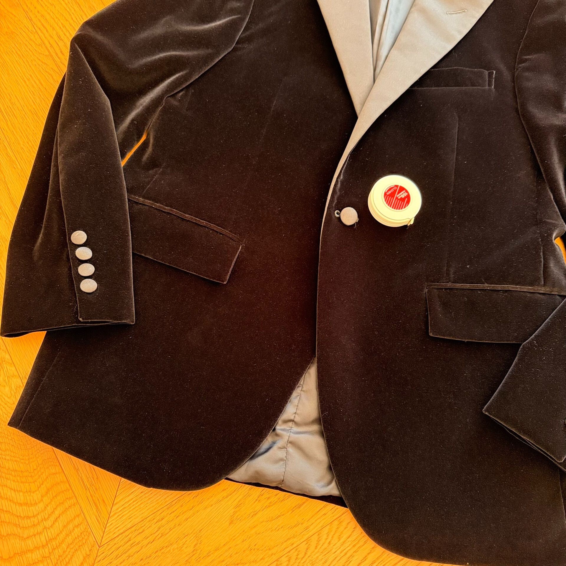 RLX Ralph Lauren Vintage Italian Velvet Blazer with Shawl Collar Size US XXS / EU 40 - 4 Thumbnail