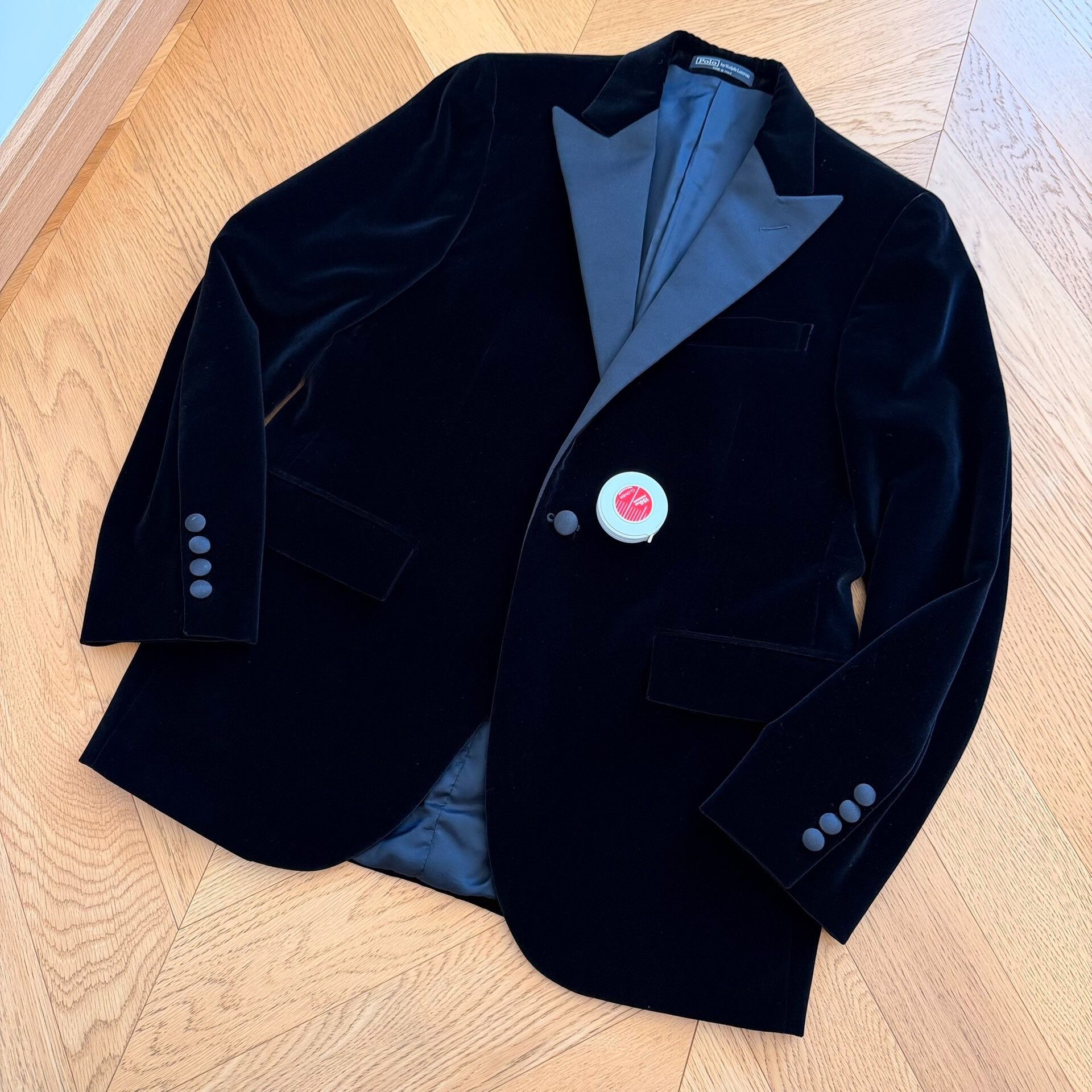RLX Ralph Lauren Vintage Italian Velvet Blazer with Shawl Collar Size US XXS / EU 40 - 3 Thumbnail