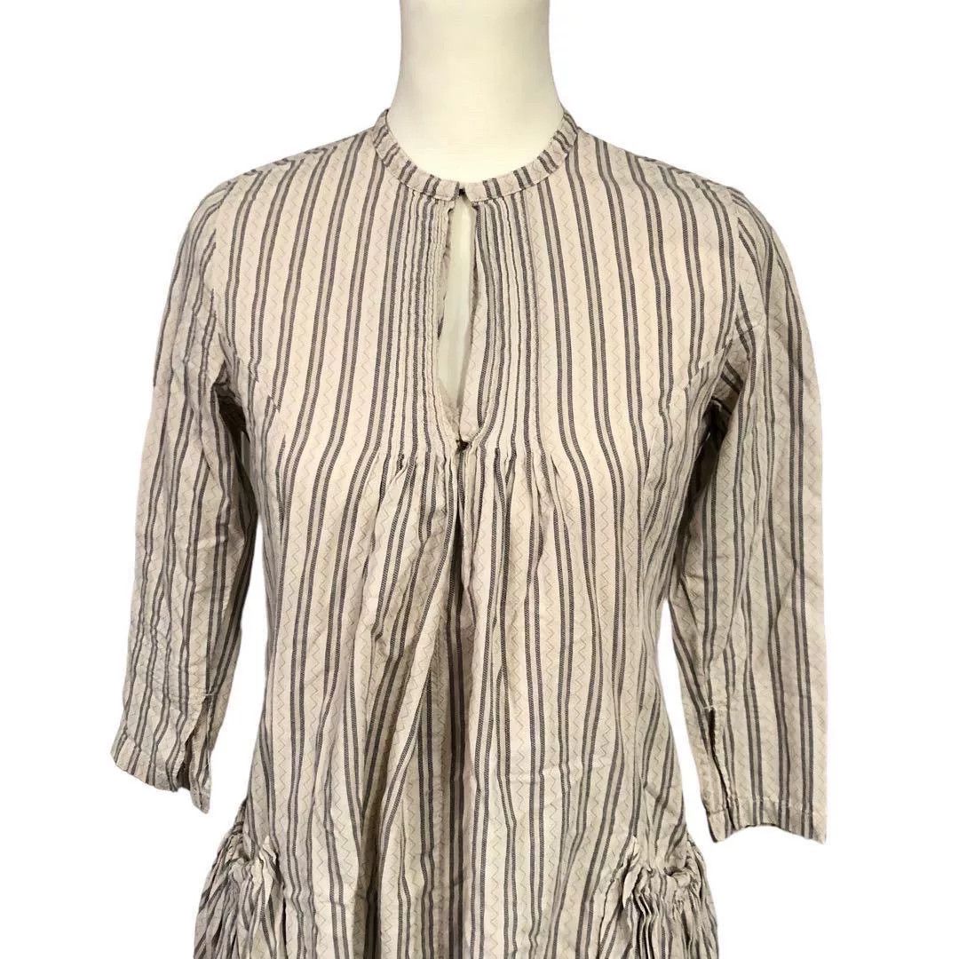 Kapital Vintage Striped Cotton Linen Dress Size S / US 4 / IT 40 - 2 Thumbnail