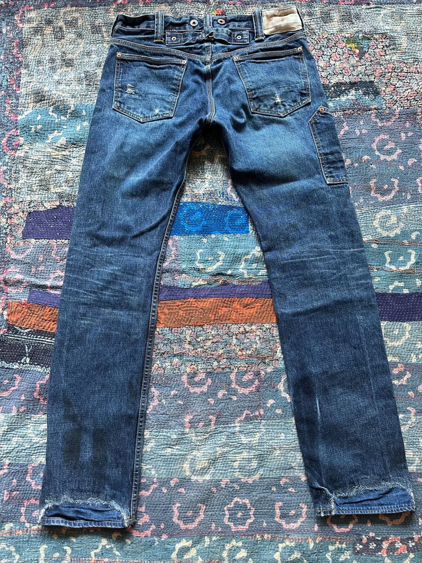 RRL Ralph Lauren Vintage RRL Distressed Denim Pants Size US 32 / EU 48 - 2 Thumbnail