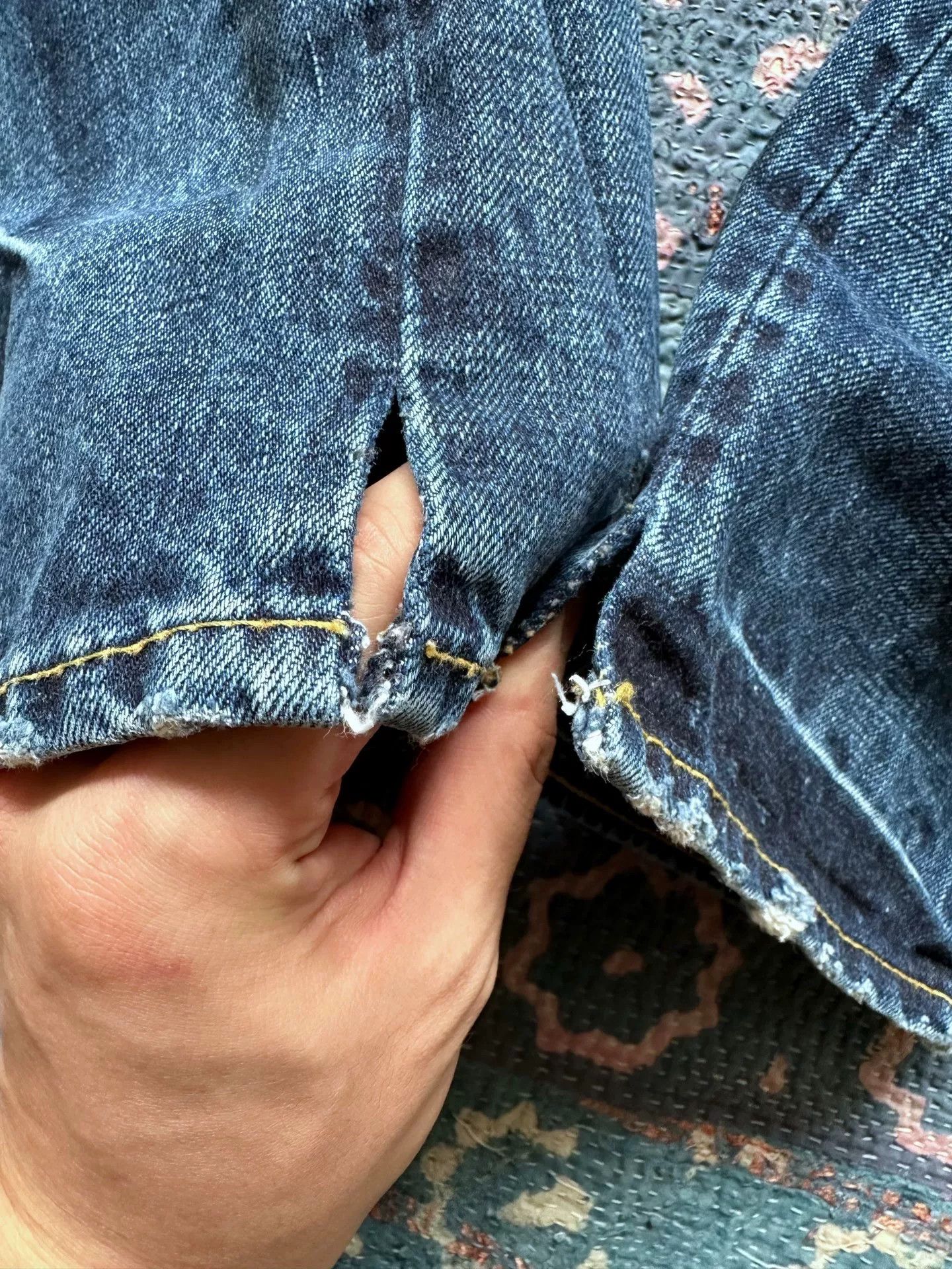RRL Ralph Lauren Vintage RRL Distressed Denim Pants Size US 32 / EU 48 - 5 Thumbnail