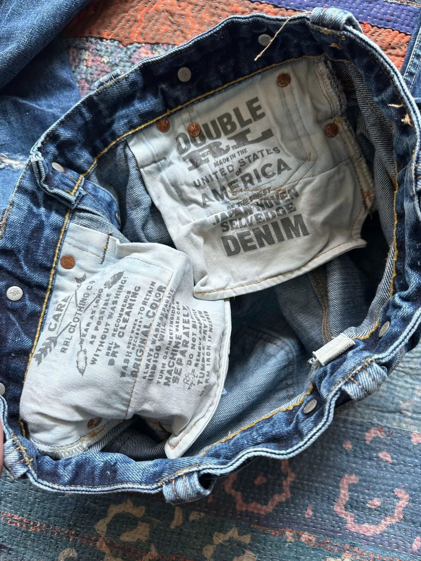 RRL Ralph Lauren Vintage RRL Distressed Denim Pants Size US 32 / EU 48 - 7 Thumbnail