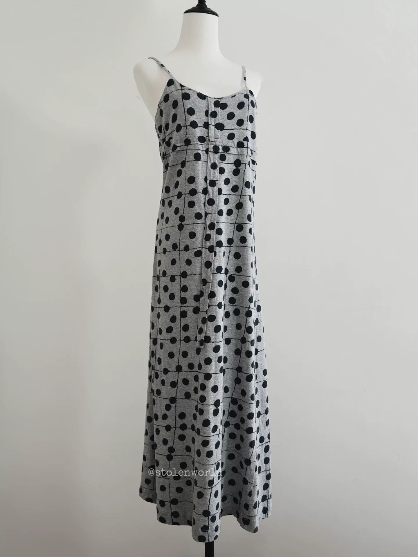 Comme des Garcons Comme des Garçons Gray Polka Dot Dress Size XS / US 0-2 / IT 36-38 - 2 Thumbnail