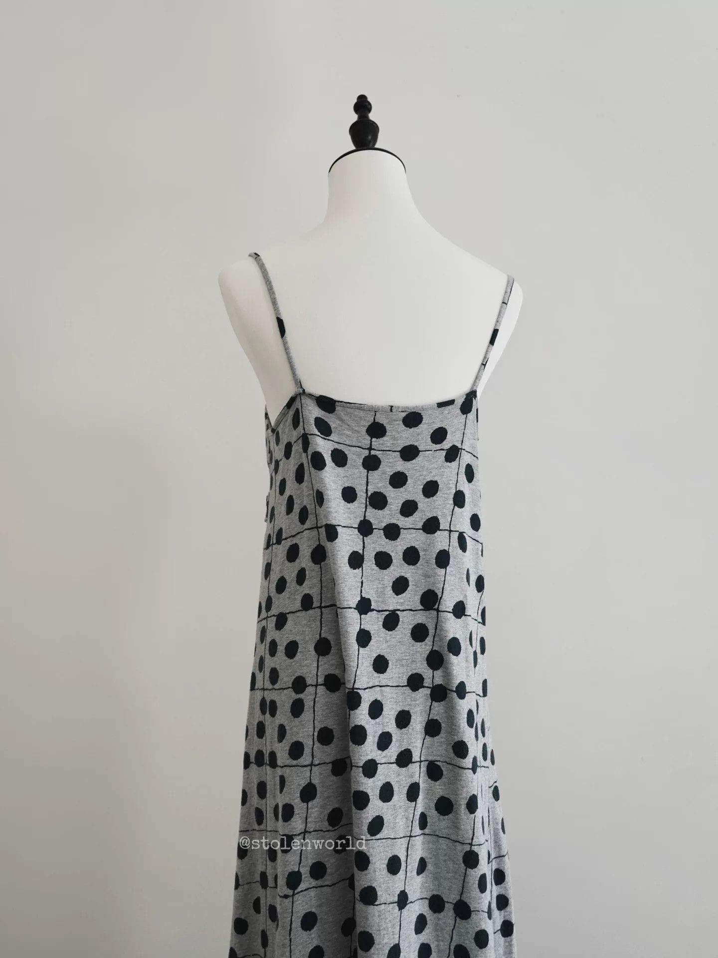 Comme des Garcons Comme des Garçons Gray Polka Dot Dress Size XS / US 0-2 / IT 36-38 - 3 Thumbnail