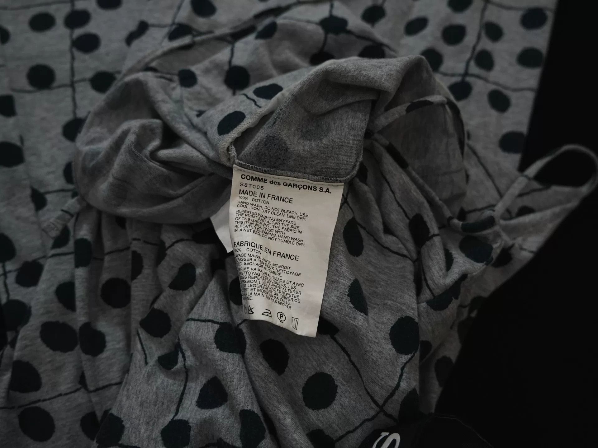 Comme des Garcons Comme des Garçons Gray Polka Dot Dress Size XS / US 0-2 / IT 36-38 - 8 Thumbnail