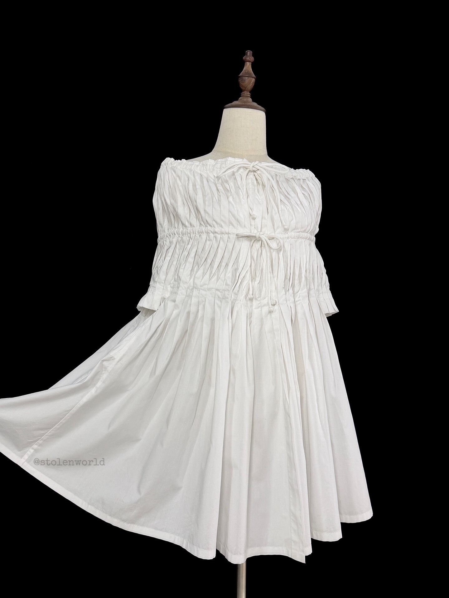 Issey Miyake HaaT Pleated White Top