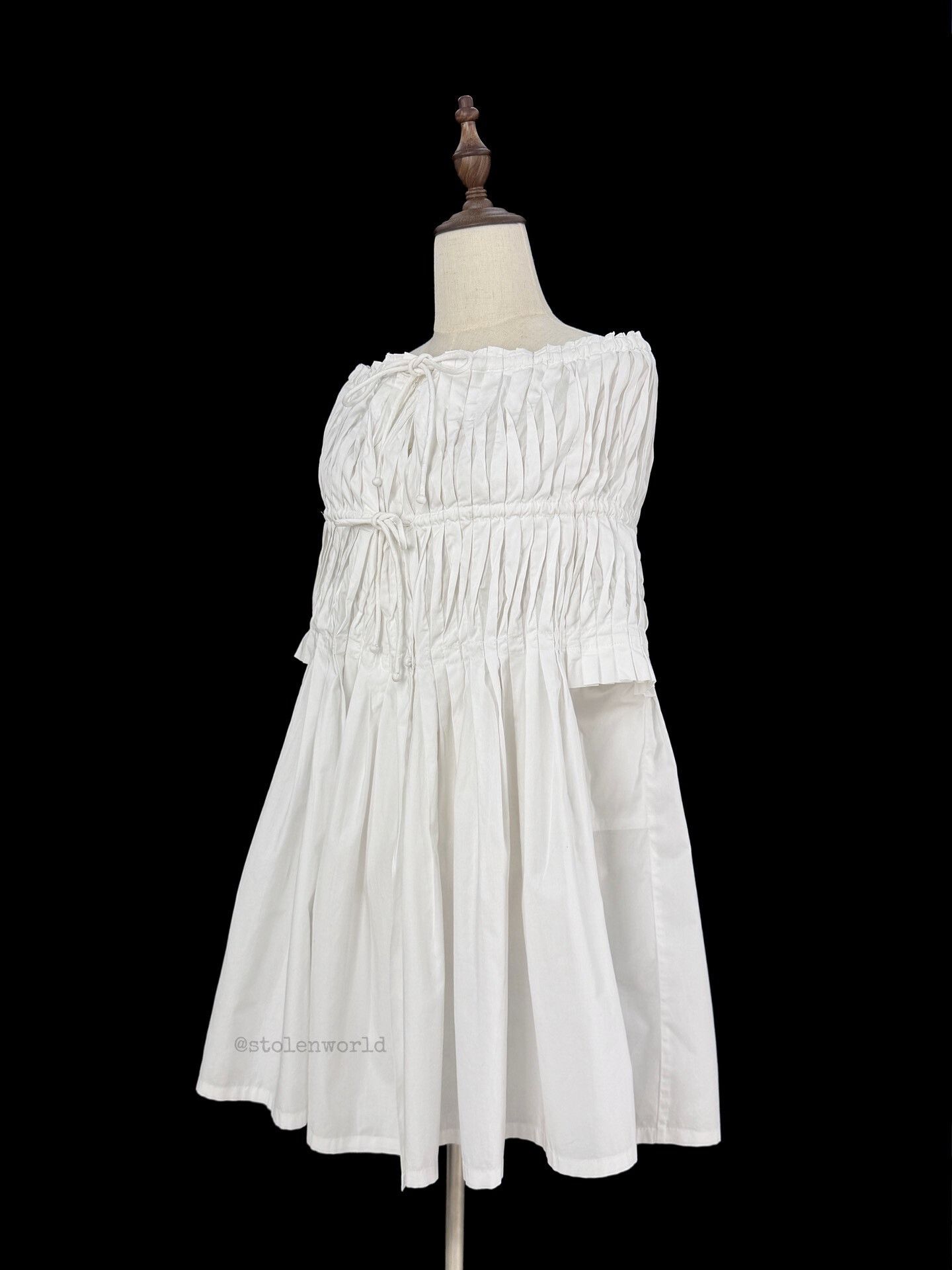 Issey Miyake HaaT Pleated White Top