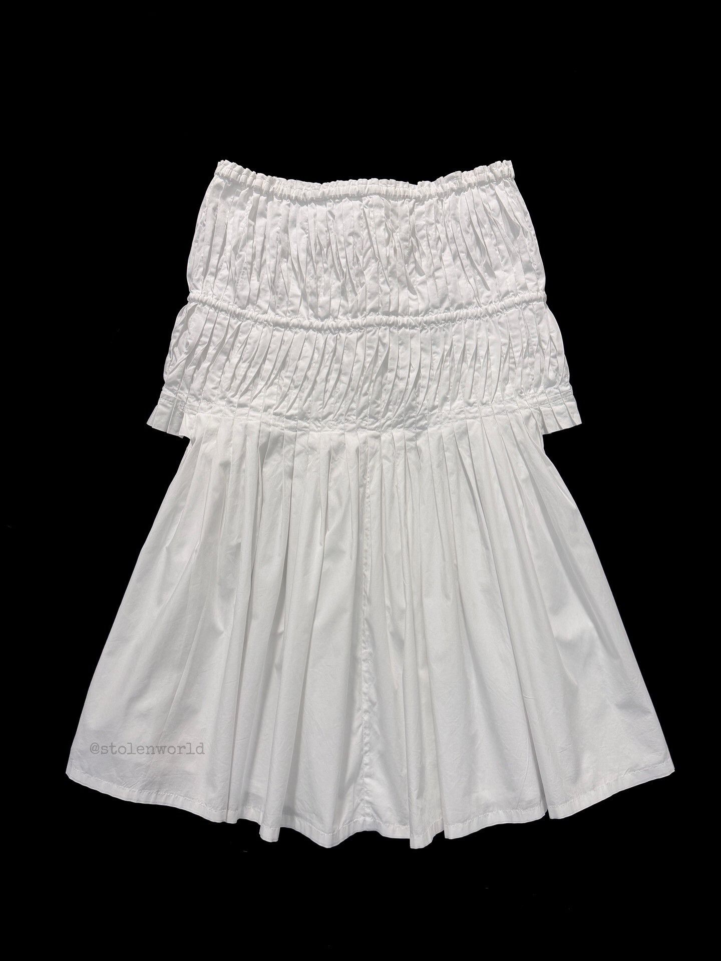 Issey Miyake HaaT Pleated White Top
