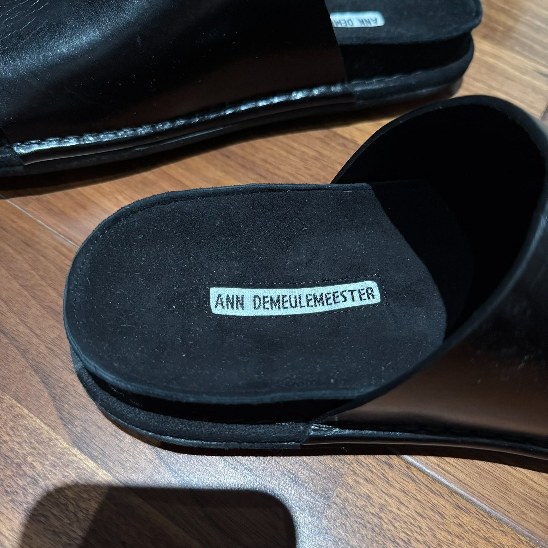Ann Demeulemeester Ann Demeulemeester Black Leather Sandals Size US 10 / IT 40 - 5 Thumbnail