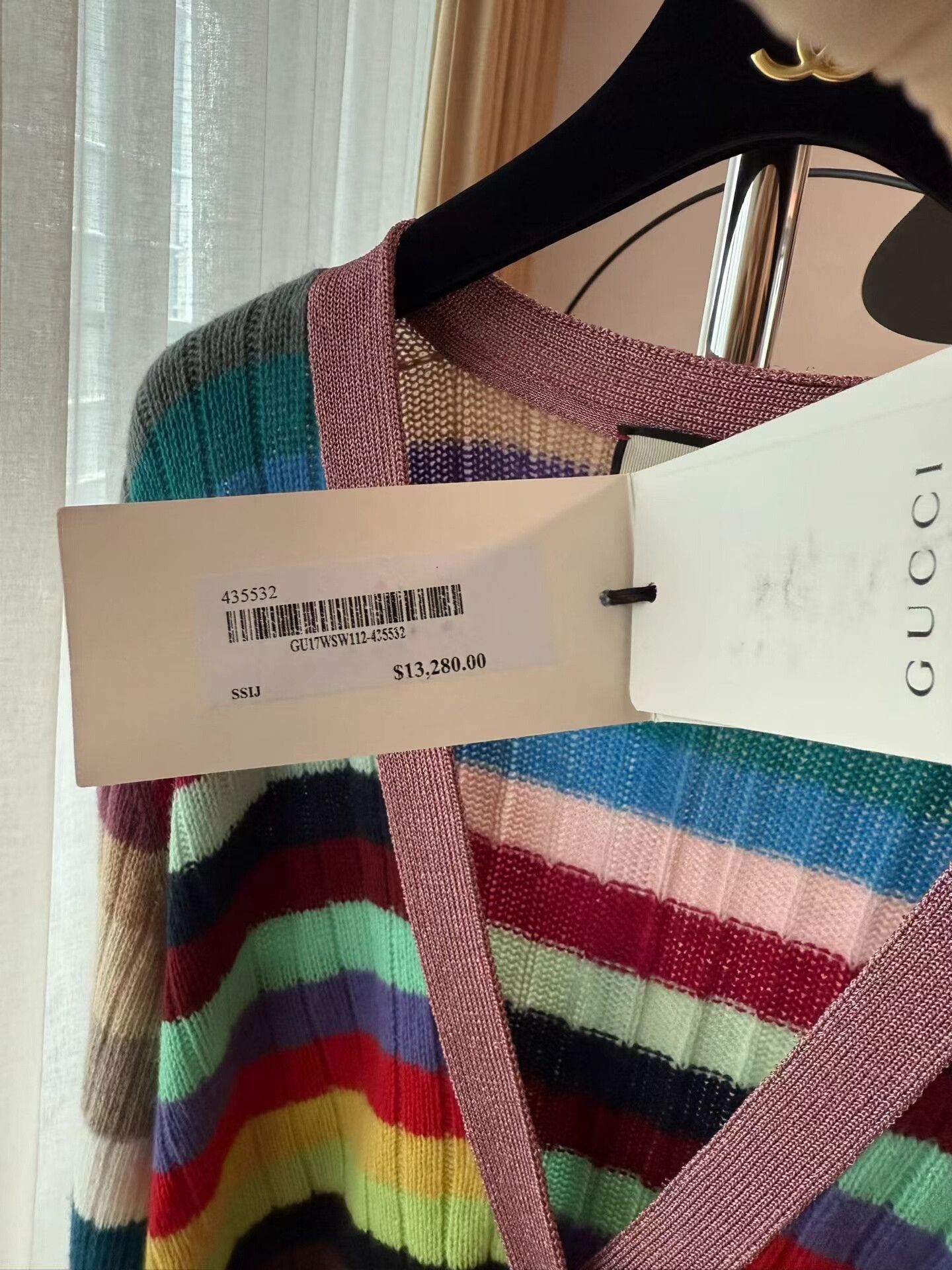 Gucci Gucci Multicolor Cashmere Cardigan Size S / US 4 / IT 40 - 3 Thumbnail