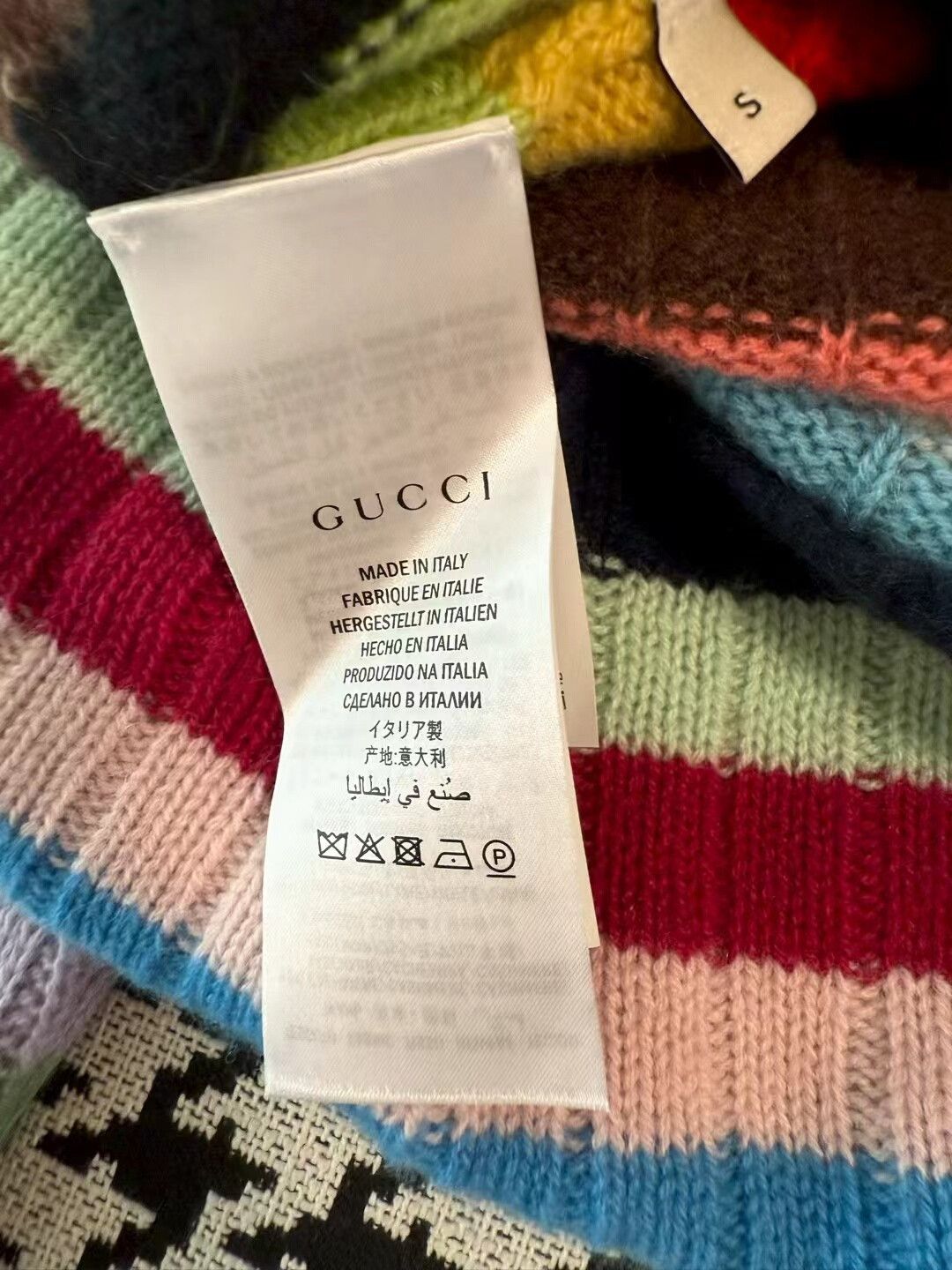 Gucci Gucci Multicolor Cashmere Cardigan Size S / US 4 / IT 40 - 5 Thumbnail