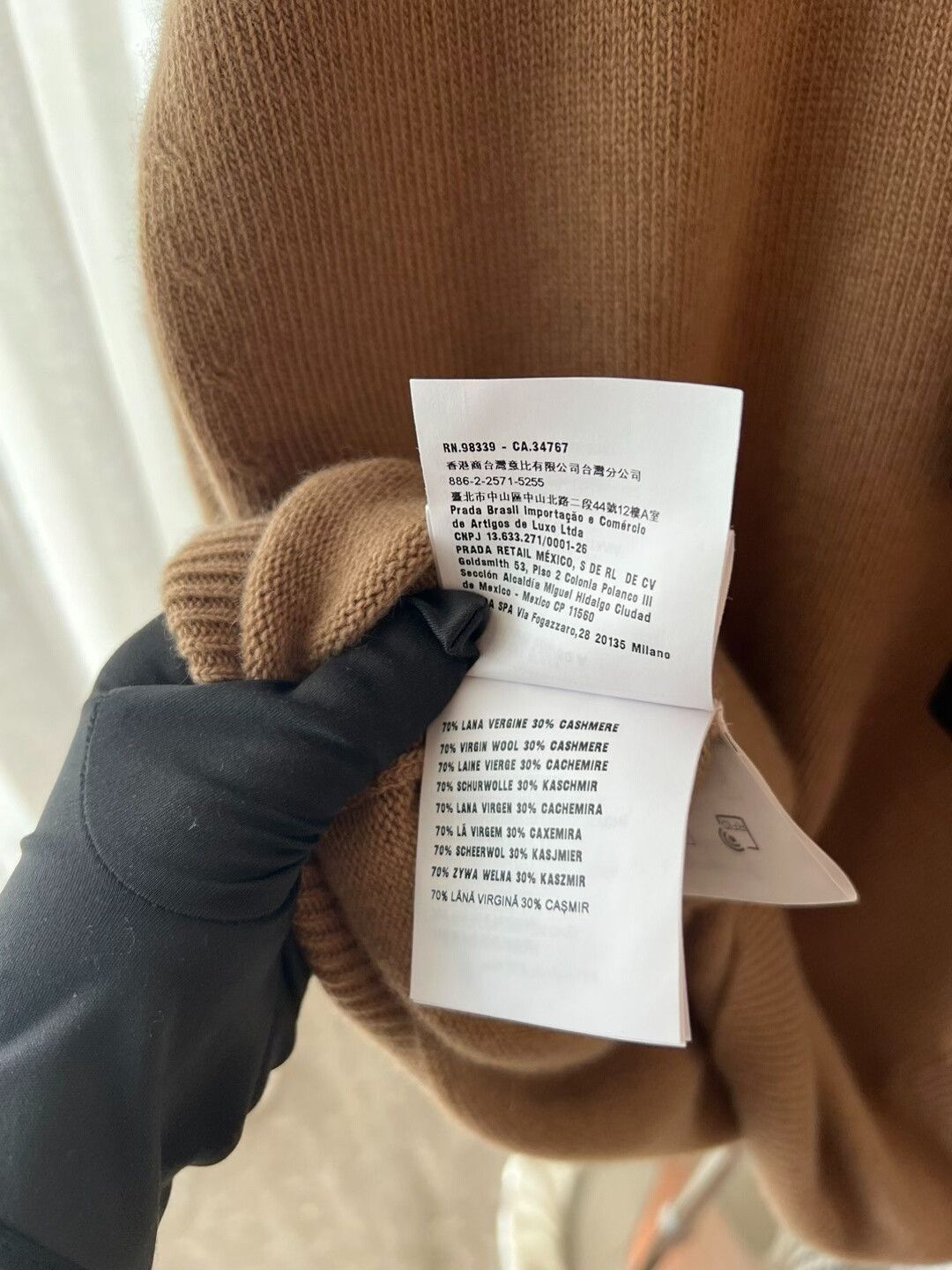 Prada Prada Brown Cashmere Sweater Size XS / US 0-2 / IT 36-38 - 5 Thumbnail