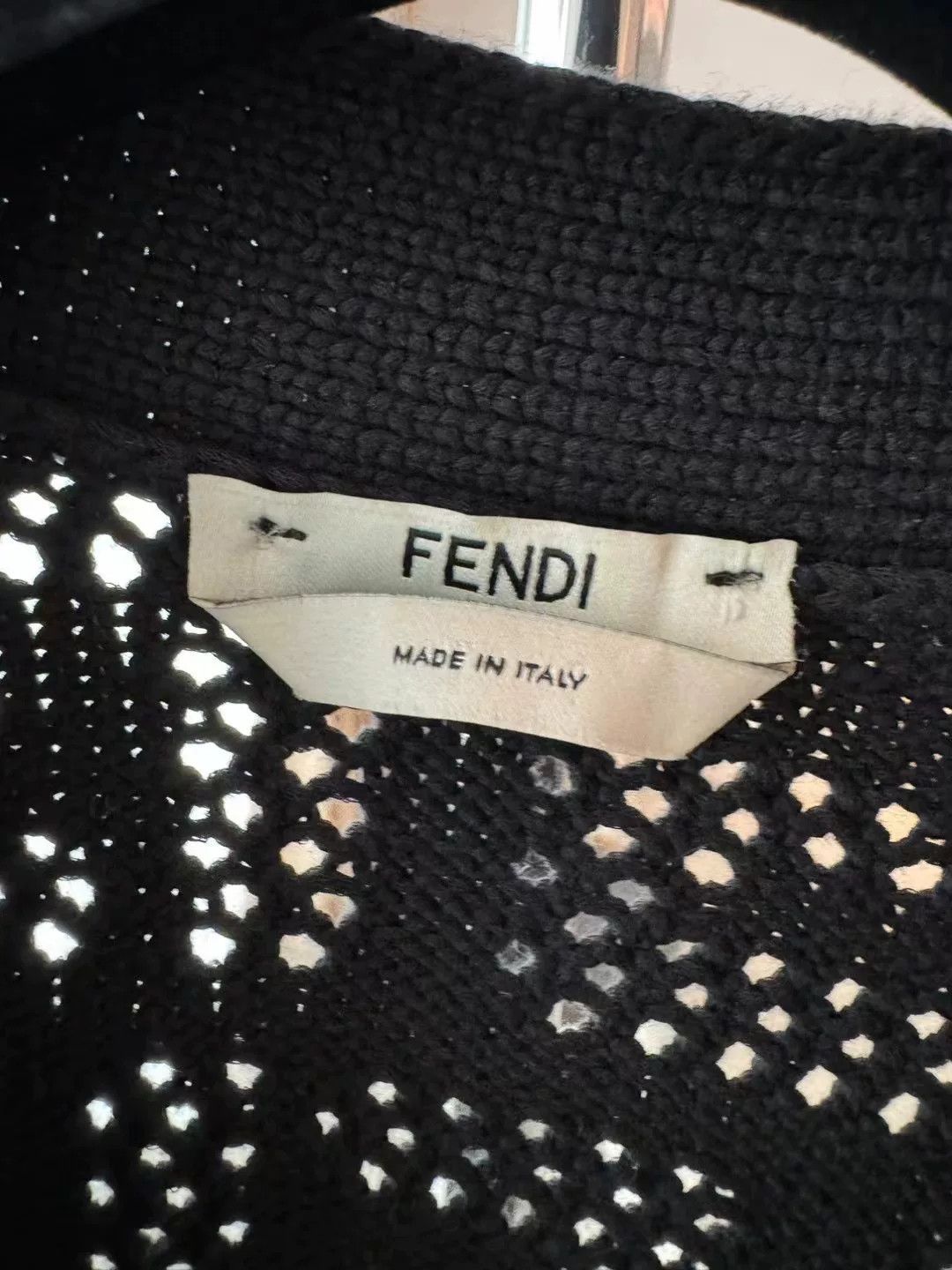 Fendi Fendi Hollow FF Logo Knit Cardigan Size S / US 4 / IT 40 - 4 Thumbnail