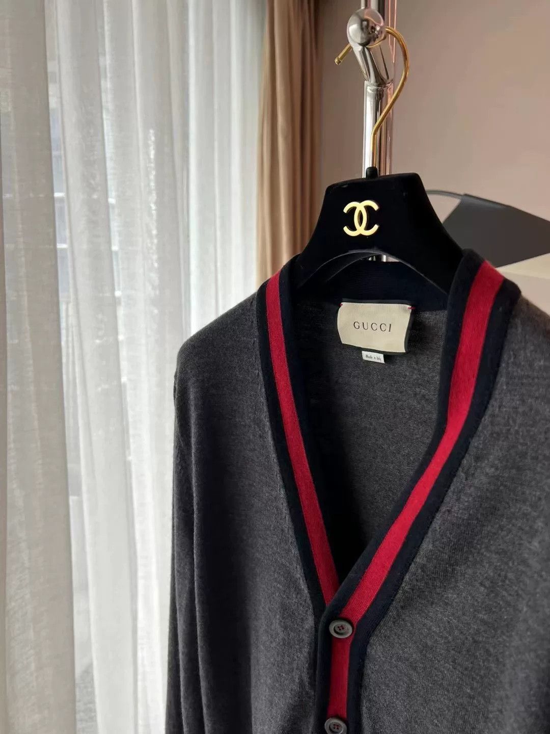 Gucci Gucci Gray Knit Wool Cardigan Size US XS / EU 42 / 0 - 6 Thumbnail
