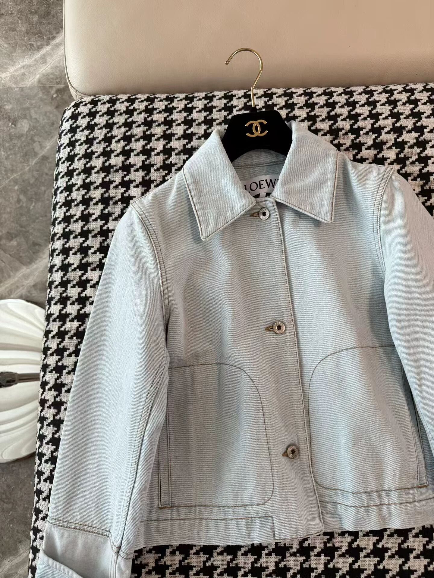 Loewe Loewe Light Denim Jacket for Women Size M / US 6-8 / IT 42-44 - 6 Thumbnail
