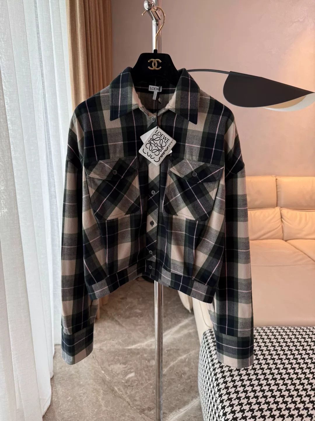 Loewe Loewe Plaid Short Sleeve Shirt Size XXS / US 00 / IT 34 - 2 Thumbnail