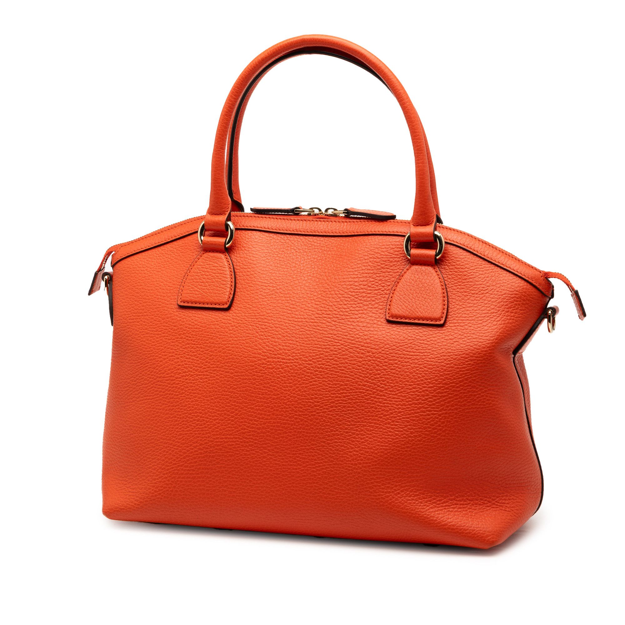Gucci Gucci Medium Leather GG Charm Dome Satchel Size ONE SIZE - 2 Thumbnail