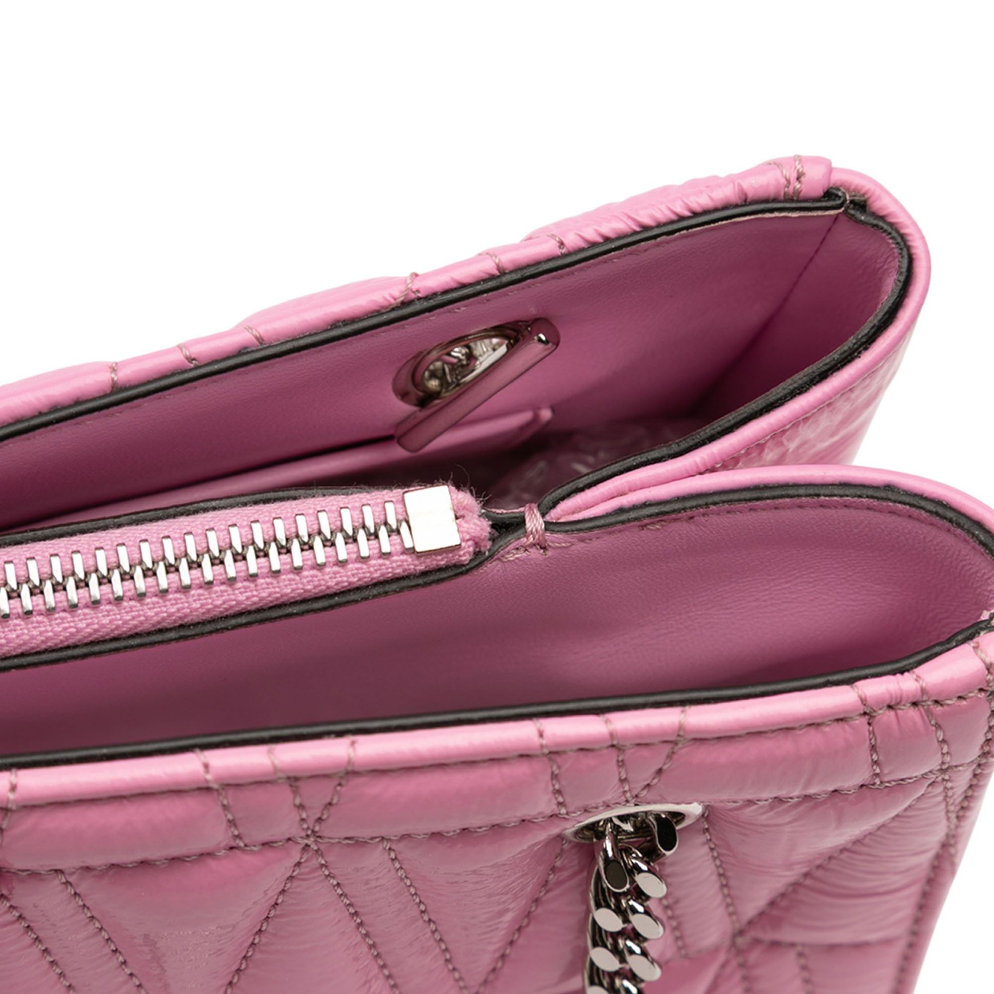 Versace Versace Quilted Leather Virtus Tote Size ONE SIZE - 9 Thumbnail