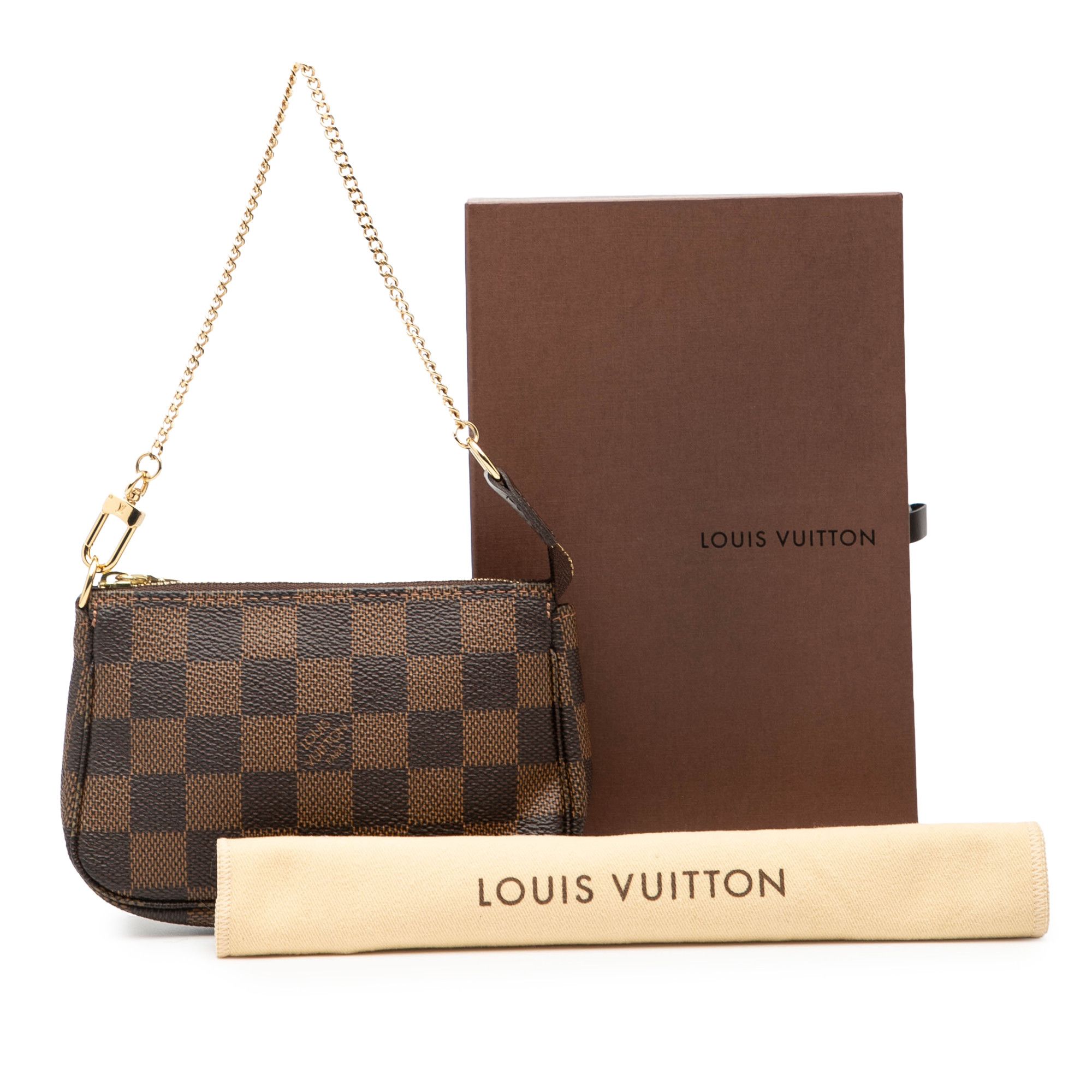 Louis Vuitton Louis Vuitton Damier Ebene Mini Pochette Accessoires Size ONE SIZE - 8 Thumbnail