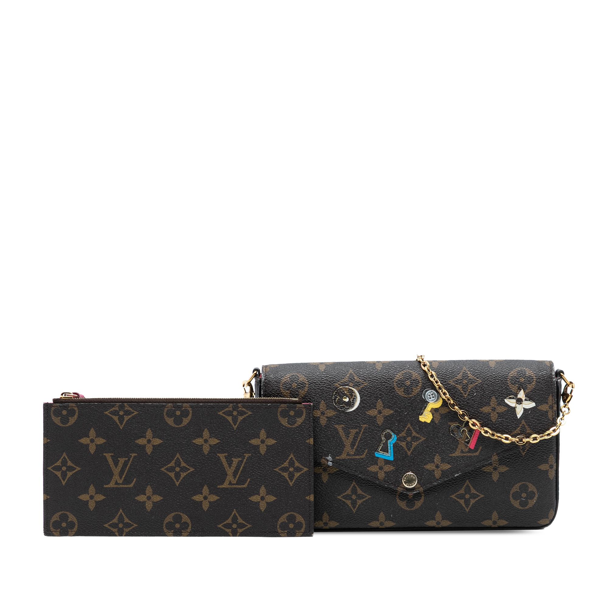 Louis Vuitton Louis Vuitton Monogram Love Lock Pochette Felicie Size ONE SIZE - 8 Thumbnail