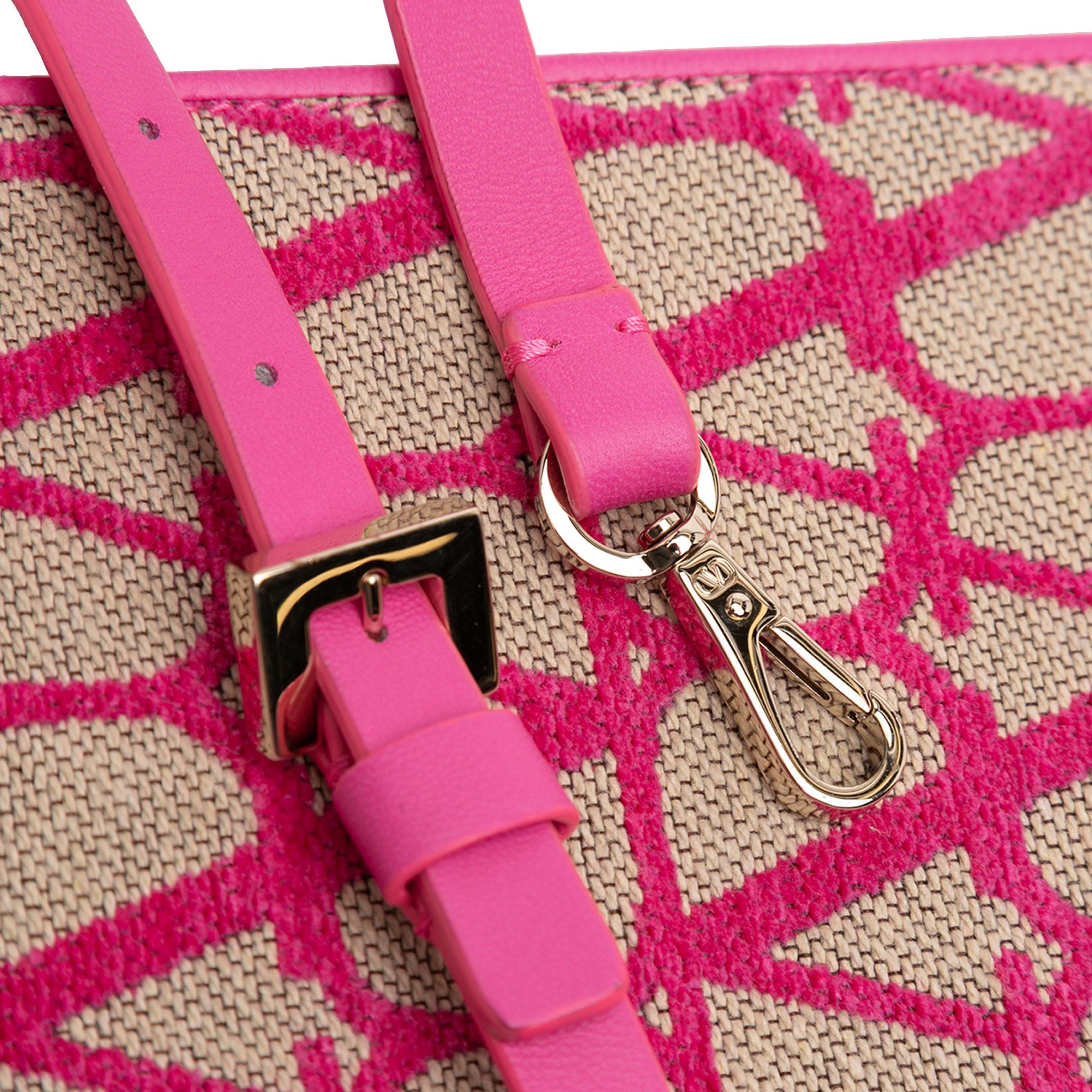 Valentino Valentino Leather Trimmed Toile Iconographe Satchel Size ONE SIZE - 9 Thumbnail