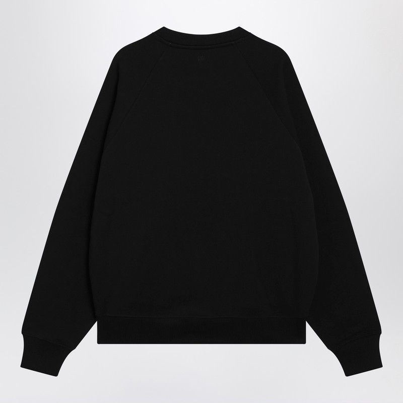 AMI Ami Paris Black Ami De Coeur Sweatshirt Size US S / EU 44-46 / 1 - 2 Thumbnail