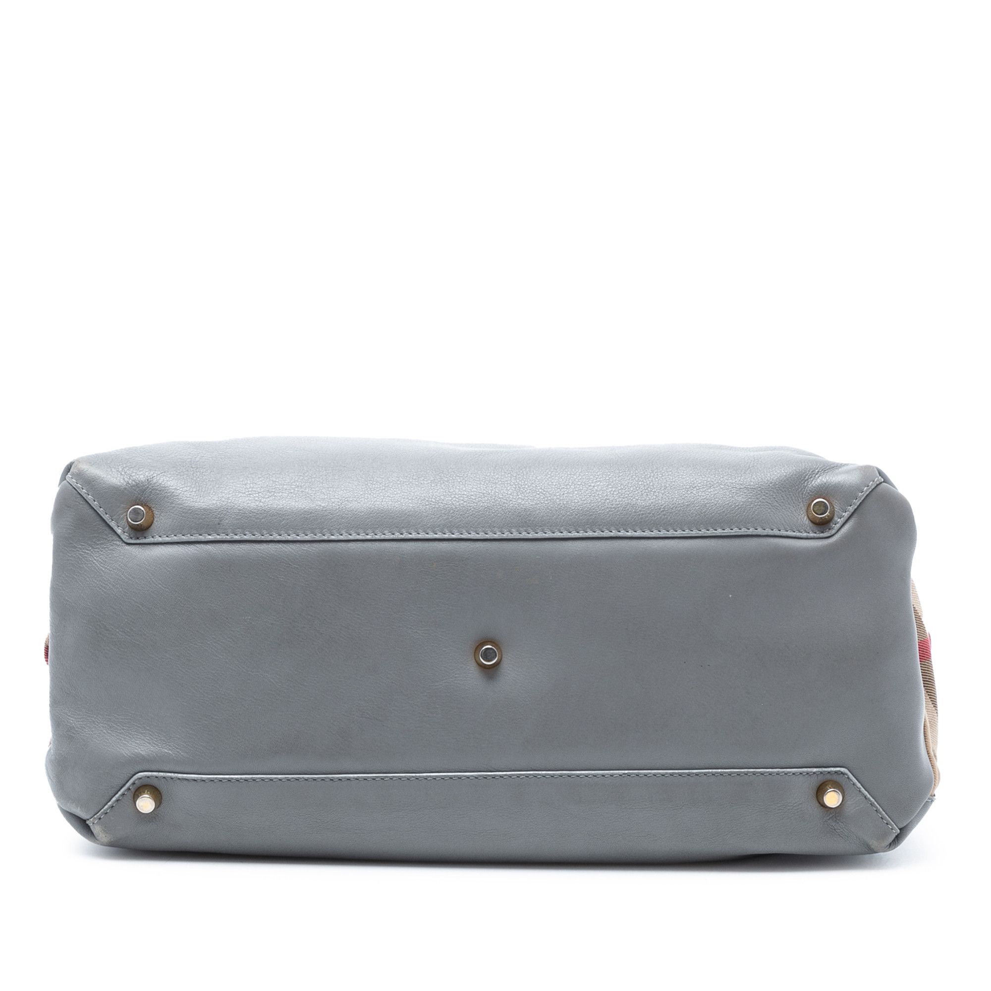 Burberry Burberry Medium Leather and House Check Banner Satchel Size ONE SIZE - 3 Thumbnail