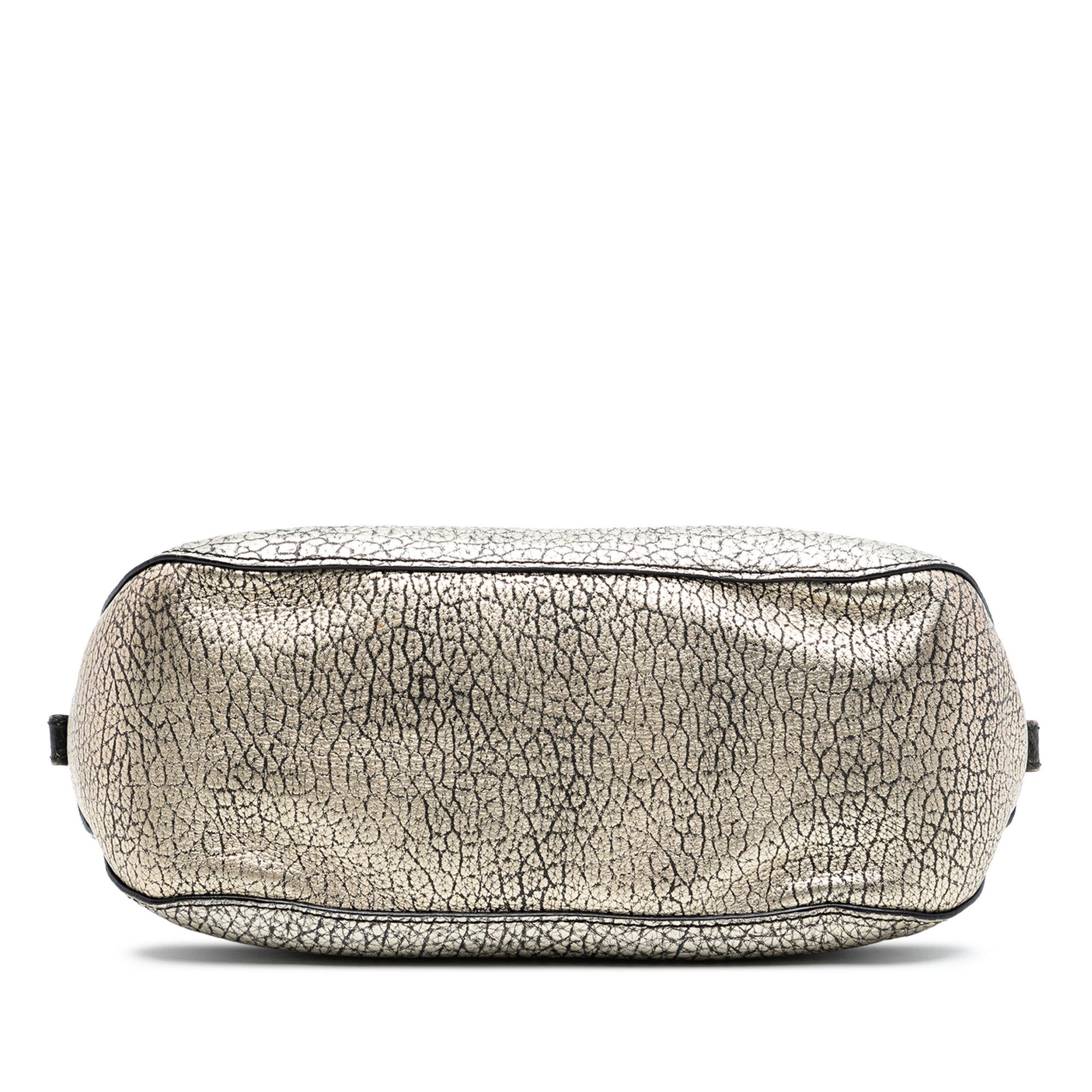 Burberry Burberry Small Ombre Metallic Grained Calfskin Orchard Bowling Bag Size ONE SIZE - 3 Thumbnail