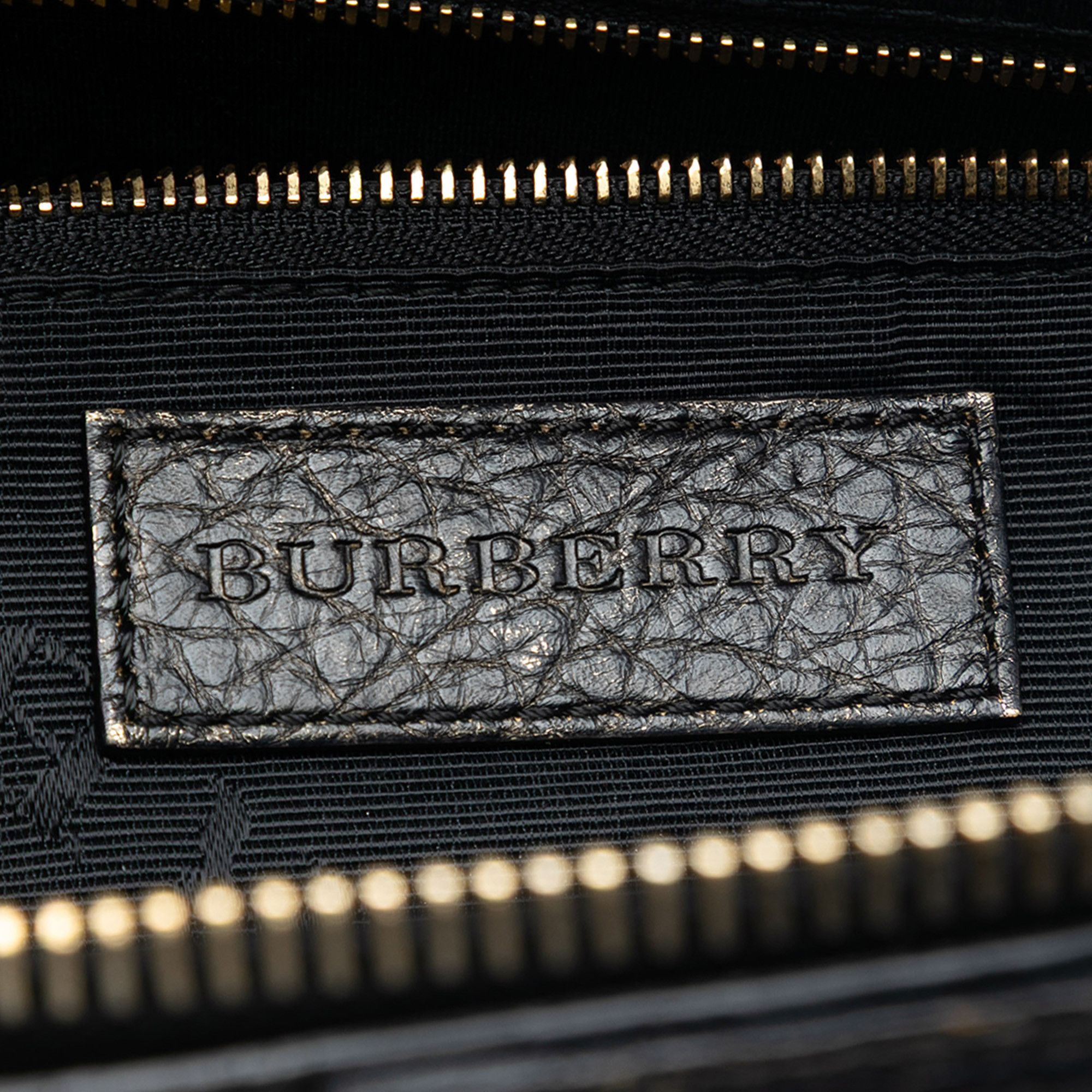 Burberry Burberry Small Ombre Metallic Grained Calfskin Orchard Bowling Bag Size ONE SIZE - 5 Thumbnail