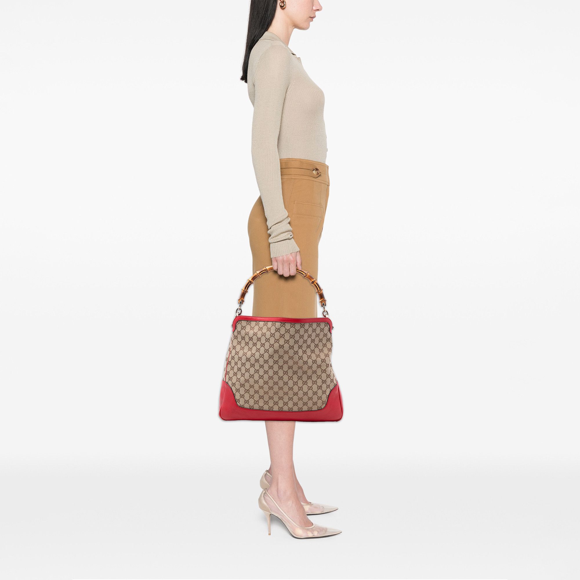 Gucci Gucci GG Canvas Bamboo Diana Satchel Size ONE SIZE - 7 Thumbnail