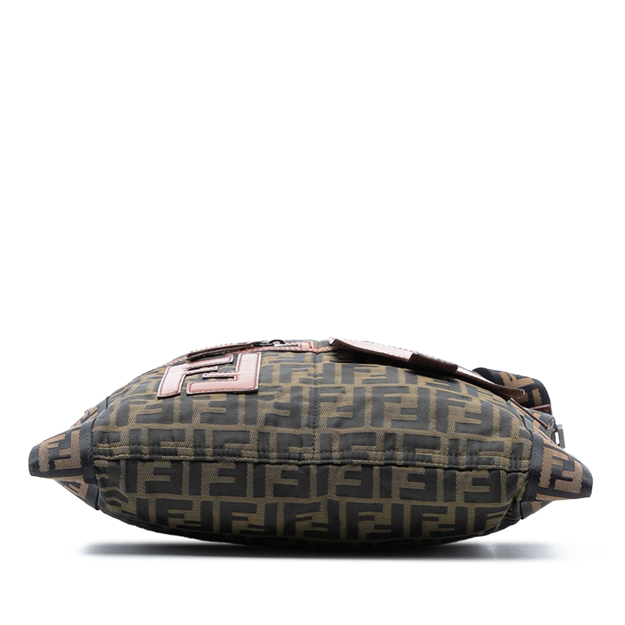 Fendi Fendi Zucca Canvas FF Flat Messenger Bag Size ONE SIZE - 3 Thumbnail