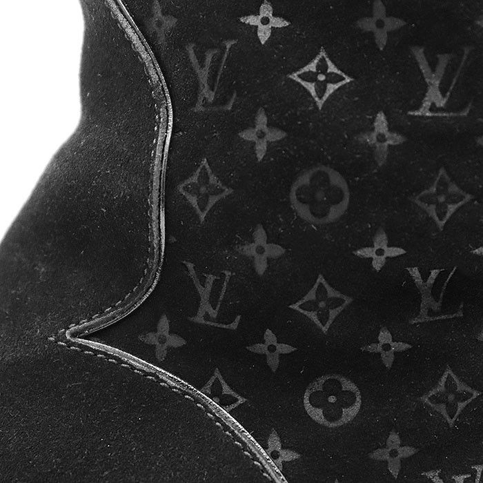 Louis Vuitton Louis Vuitton Louis Vuitton Frosty Line Monogram Suede Shearling Boots Textile Shoes DUTY FREE for USA Size ONE SIZE - 5 Thumbnail