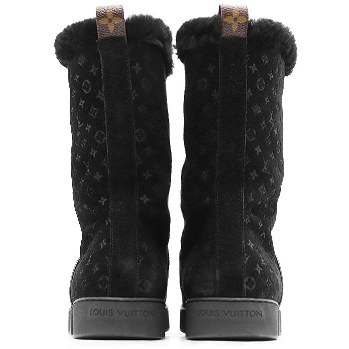 Louis Vuitton Louis Vuitton Louis Vuitton Frosty Line Monogram Suede Shearling Boots Textile Shoes DUTY FREE for USA Size ONE SIZE - 6 Thumbnail