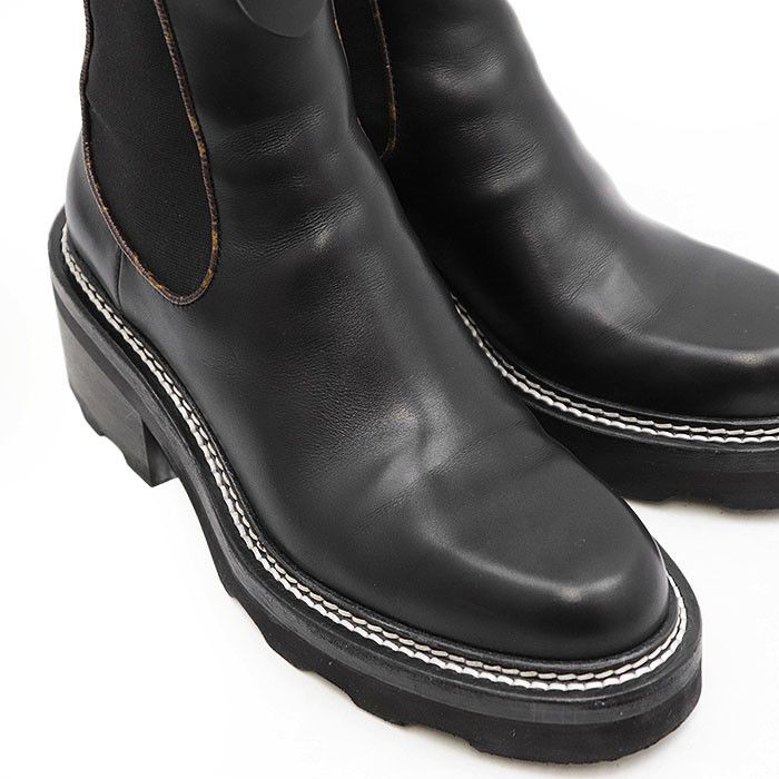Louis Vuitton Louis Vuitton Louis Vuitton LV Bobourg Line Leather Boots Leather Shoes DUTY FREE for USA Size ONE SIZE - 13 Thumbnail