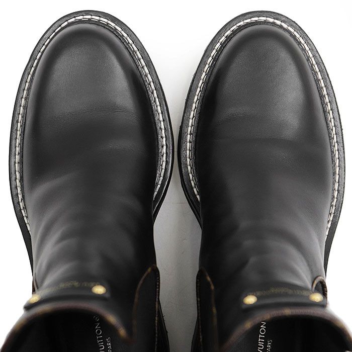 Louis Vuitton Louis Vuitton Louis Vuitton LV Bobourg Line Leather Boots Leather Shoes DUTY FREE for USA Size ONE SIZE - 11 Thumbnail