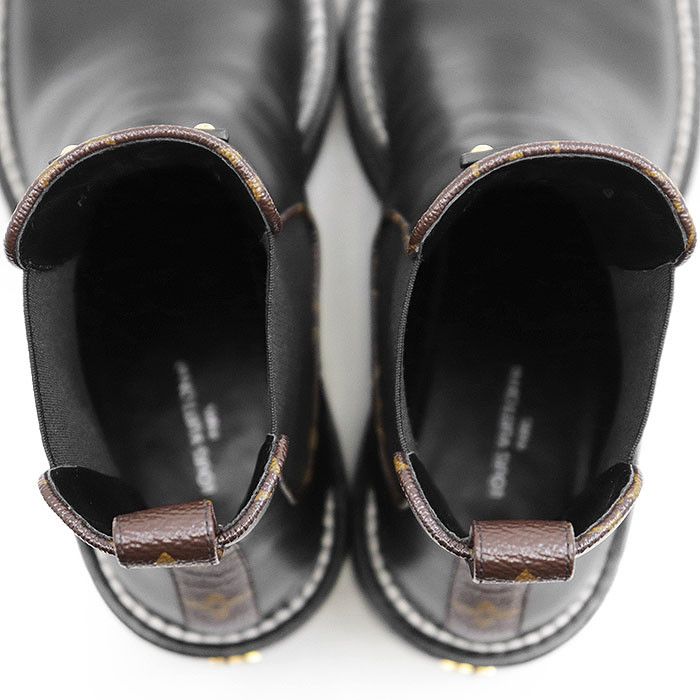 Louis Vuitton Louis Vuitton Louis Vuitton LV Bobourg Line Leather Boots Leather Shoes DUTY FREE for USA Size ONE SIZE - 8 Thumbnail