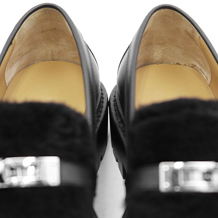 Hermes Hermes Hermès Moccasin Kelly Buckle Mouton Boa 36½ Leather Loafer Leather Shoes DUTY FREE for USA Size ONE SIZE - 8 Thumbnail