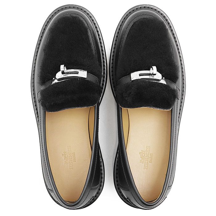 Hermes Hermes Hermès Moccasin Kelly Buckle Mouton Boa 36½ Leather Loafer Leather Shoes DUTY FREE for USA Size ONE SIZE - 6 Thumbnail