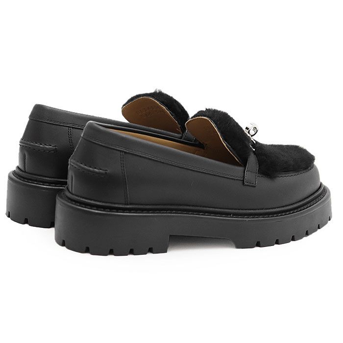 Hermes Hermes Hermès Moccasin Kelly Buckle Mouton Boa 36½ Leather Loafer Leather Shoes DUTY FREE for USA Size ONE SIZE - 14 Thumbnail