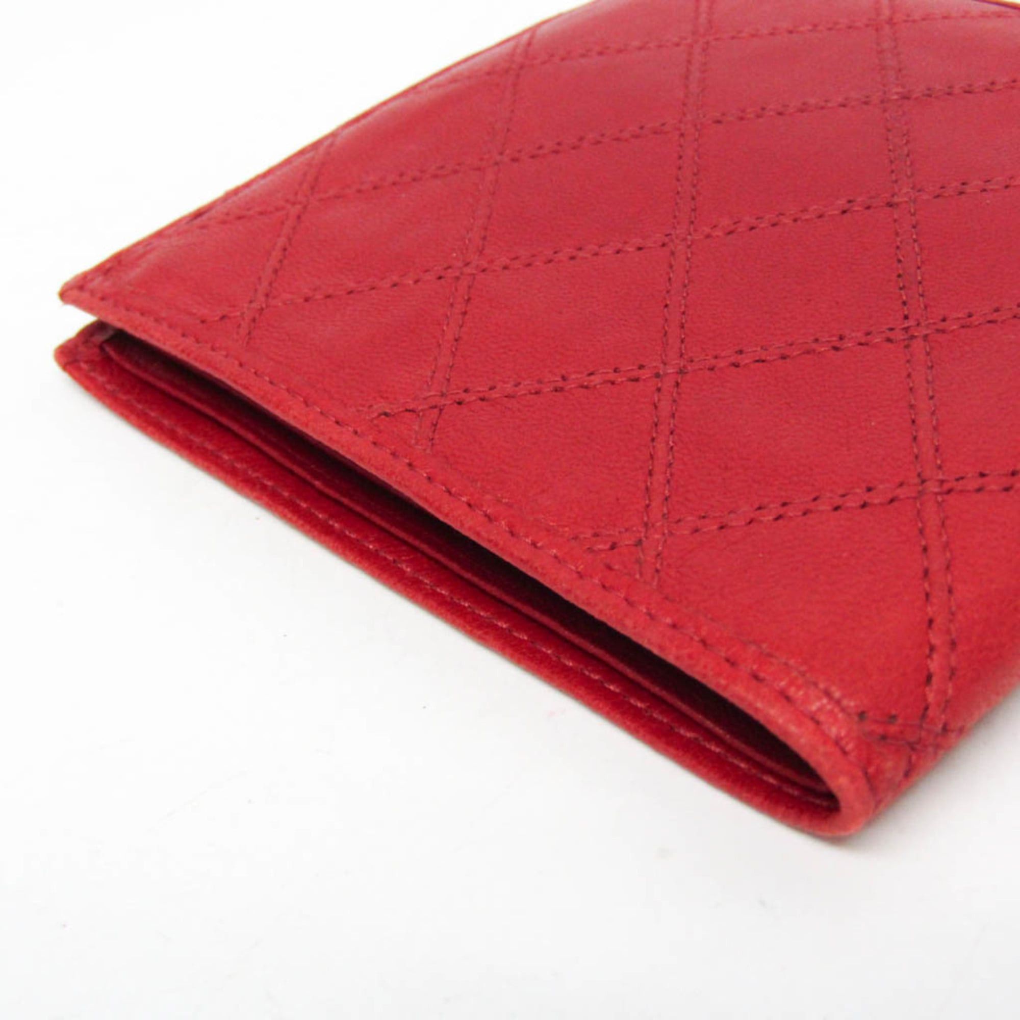 Chanel Chanel Bicolor Women's Lambskin Bill Wallet (bi-fold) Red Color Size ONE SIZE - 9 Thumbnail