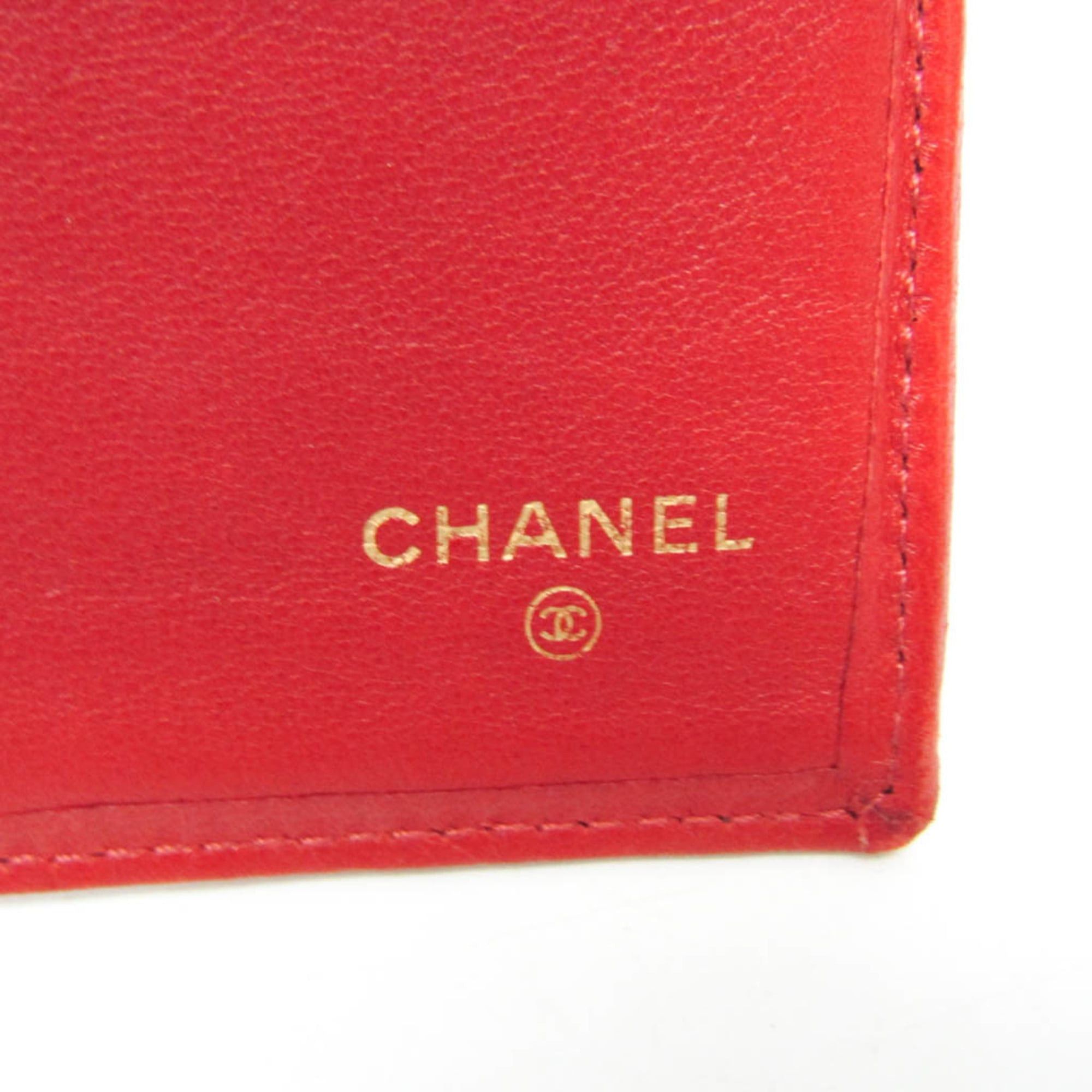 Chanel Chanel Bicolor Women's Lambskin Bill Wallet (bi-fold) Red Color Size ONE SIZE - 11 Thumbnail