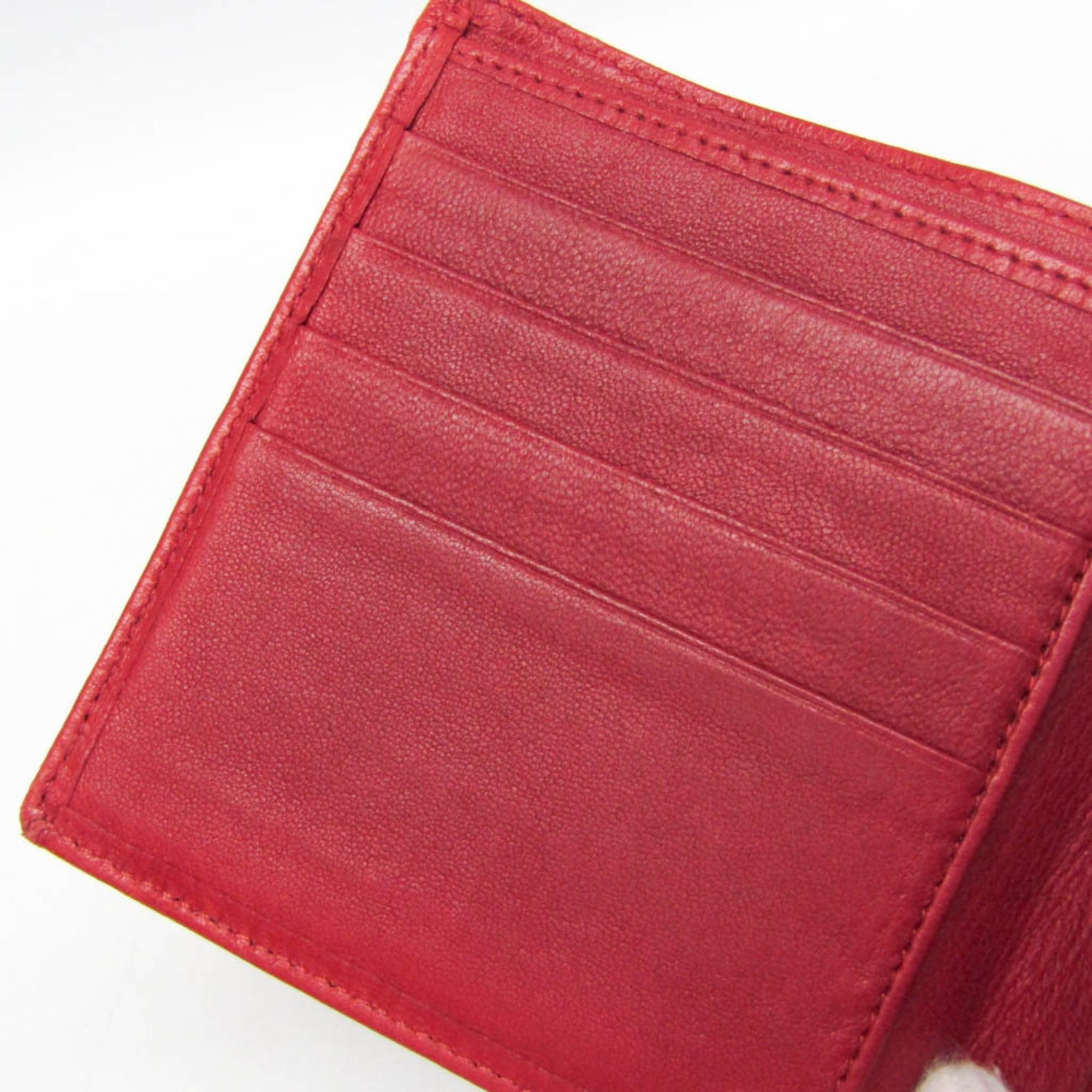 Chanel Chanel Bicolor Women's Lambskin Bill Wallet (bi-fold) Red Color Size ONE SIZE - 10 Thumbnail
