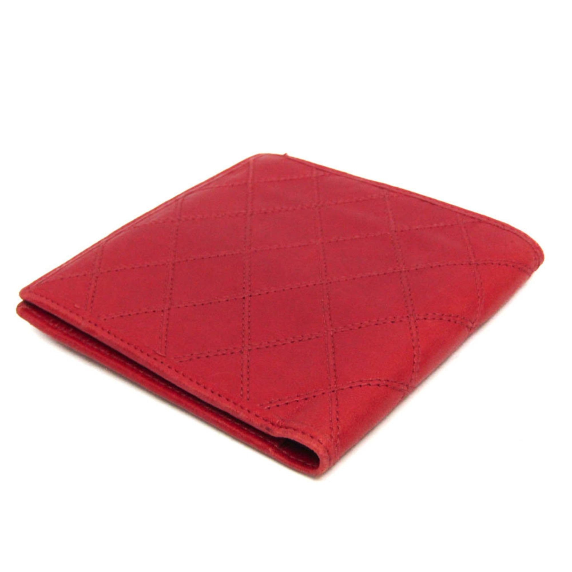Chanel Chanel Bicolor Women's Lambskin Bill Wallet (bi-fold) Red Color Size ONE SIZE - 2 Thumbnail