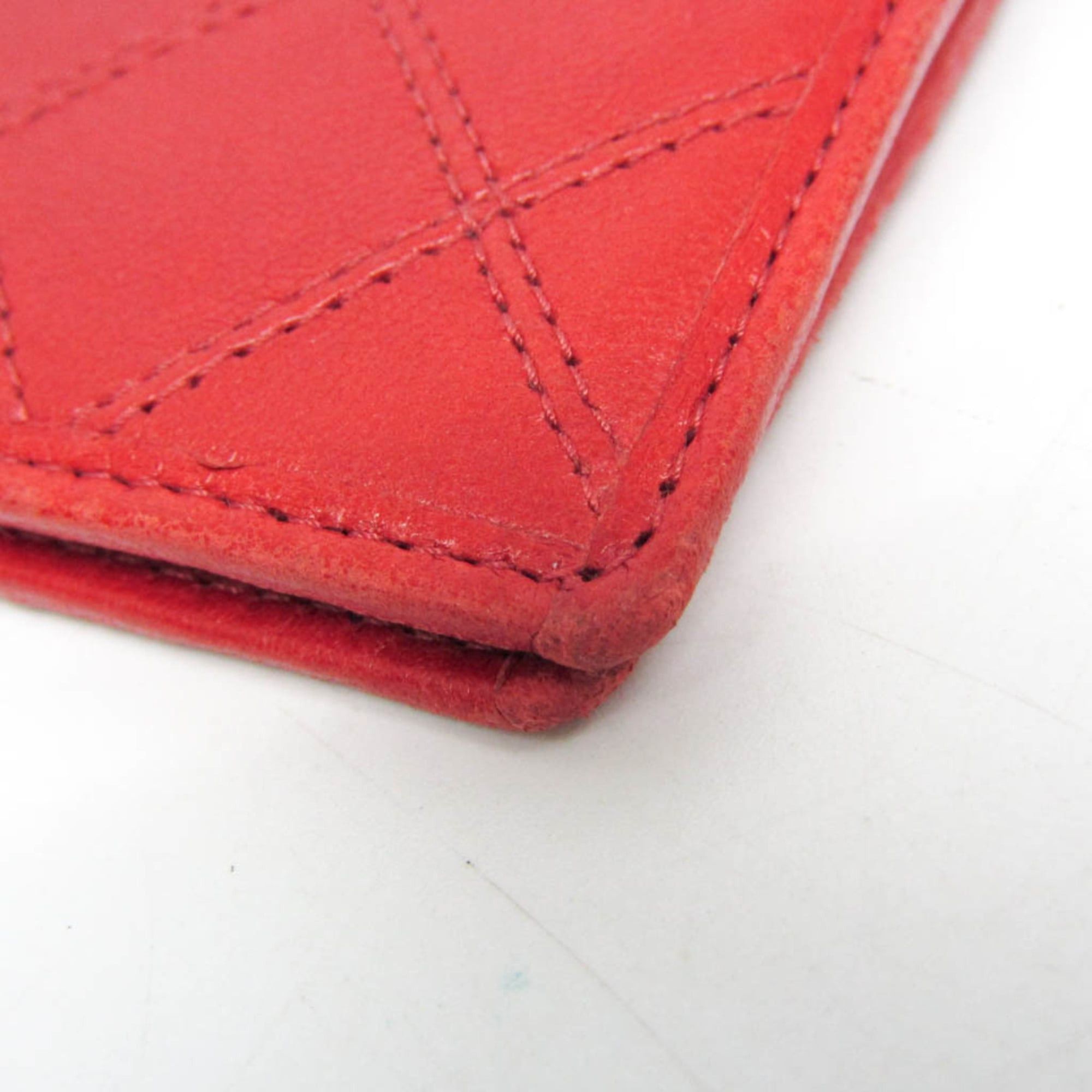 Chanel Chanel Bicolor Women's Lambskin Bill Wallet (bi-fold) Red Color Size ONE SIZE - 8 Thumbnail